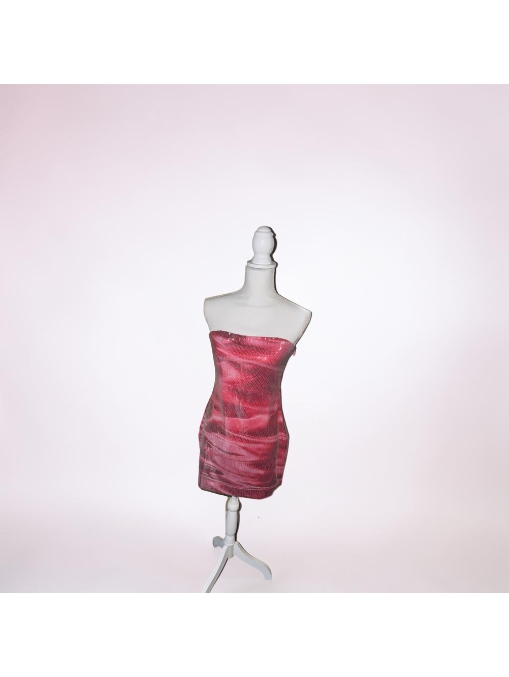 Cute sequin pink tube top dress [COPY]